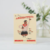  Argentijnse vliegreis Briefkaart (Staand voorkant)