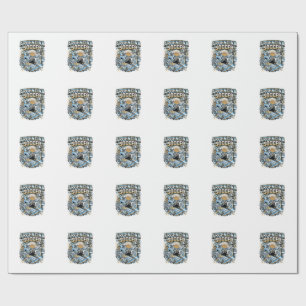 Argentijnse Voetbal Skelet Aanvaller Landen Poster Cadeaupapier