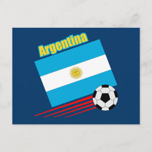 Argentijnse voetbalploeg briefkaart
