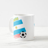 Argentijnse voetbalploeg koffiemok (Voorkant links)