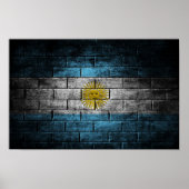 Argentijnse wandvlag poster (Voorkant)
