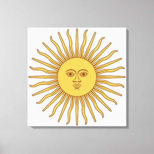 Argentijnse zon canvas afdruk (Voorkant)