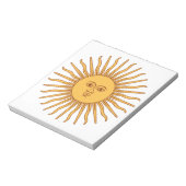 Argentijnse zon notitieblok (Gedraaid)