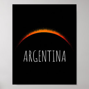Argentijnse zonsverduistering 2020 Argentijnse zon Poster