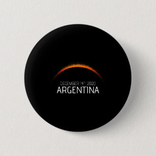 Argentijnse zonsverduistering 2020 Argentinië zons Ronde Button 5,7 Cm