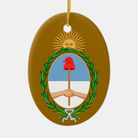 ARGENTINA* - Aangepaste kerstversiering Keramisch Ornament (Voorkant)