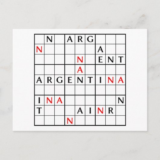 ARGENTINA BRIEFKAART (Voorkant)