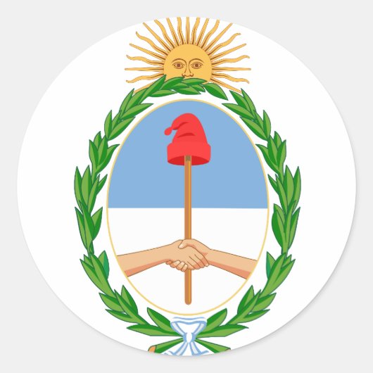 argentina emblem ronde sticker (Voorkant)