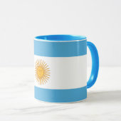 Argentina Flag Coffee Mug – Argentinian Decor  (Devant droit)