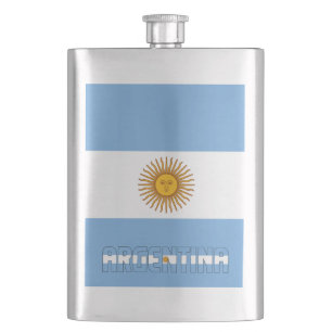 Argentina Flag Elegant Patriotic Flacon
