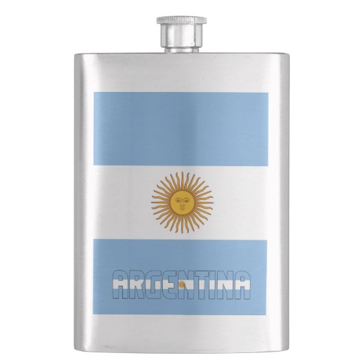Argentina Flag Elegant Patriotic Flacon (Voorkant)