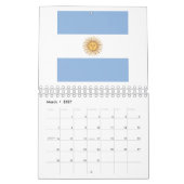 Argentina Flag Emblem Kalender (Mar 2027)