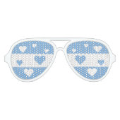 Argentina Flag Fun Patriotic Aviator Zonnebril (Voorkant)