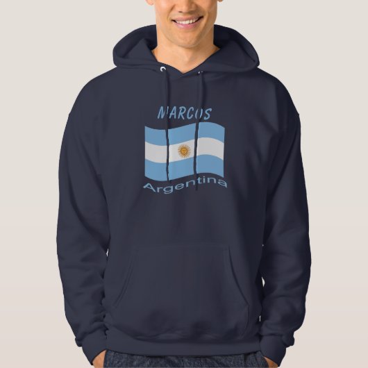 Argentina Flag Hoodie (Voorkant)
