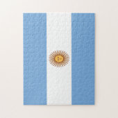 Argentina Flag Jigzaag Puzzle Legpuzzel (Verticaal)