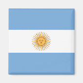 Argentina Flag Magnet Magneet (Voorkant)