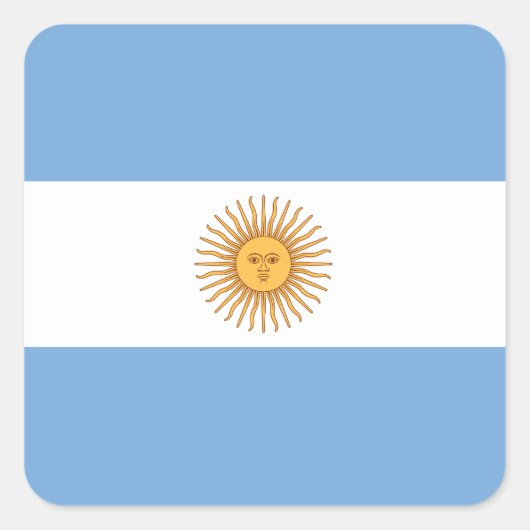 Argentina Flag Sticker (Voorkant)