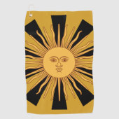 Argentina Golden Sun, Sol de Mayo Golfhanddoek (Voorkant)