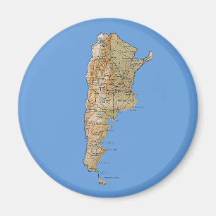 Argentina Map Magnet Magneet