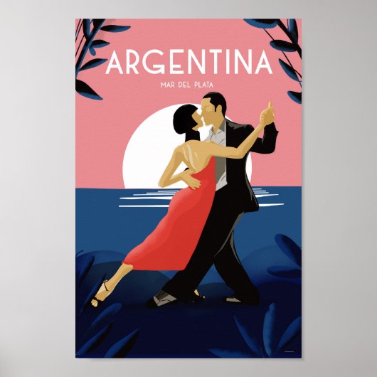 Argentina mar del plata tango  poster (Voorkant)