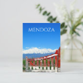 argentina mendoza andes briefkaart (Staand voorkant)