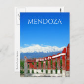 argentina mendoza andes briefkaart (Voorkant / Achterkant)