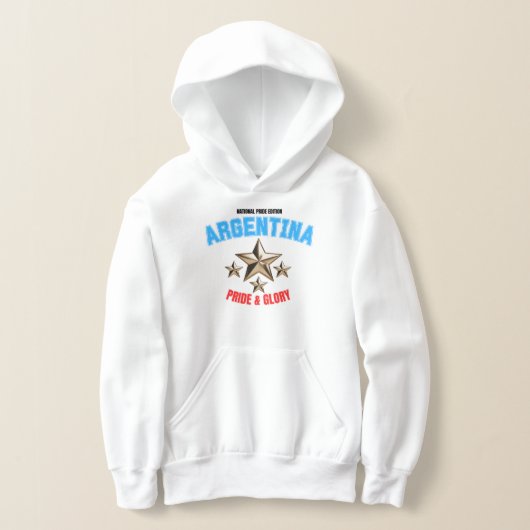 Argentina National Pride Edition Girls Hoodie (Poser)