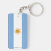 Argentina Plain Flag Sleutelhanger (achterkant)