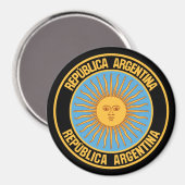 Argentina Round Emblem Magneet (Voorkant / Achterkant)