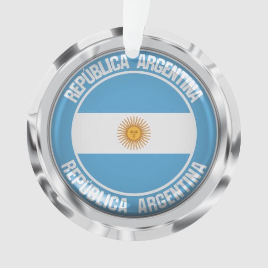 Argentina Round Emblem Ornament (voorkant)