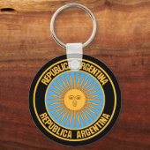 Argentina Round Emblem Sleutelhanger (Voorkant)