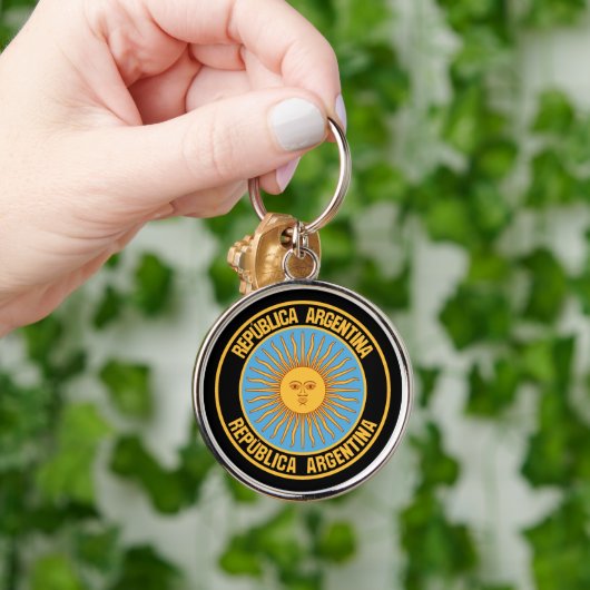 Argentina Round Emblem Sleutelhanger (Hand)