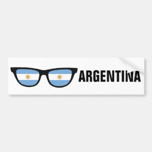 Argentina Shades aangepaste tekst en kleurenbumper Bumpersticker