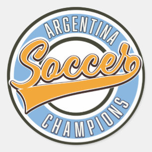 Argentina Soccer Champions Ronde Sticker