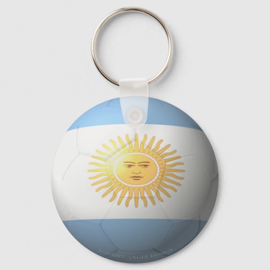 Argentina Soccer Sleutelhanger (Voorkant)