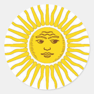 Argentina Sun Ronde Sticker