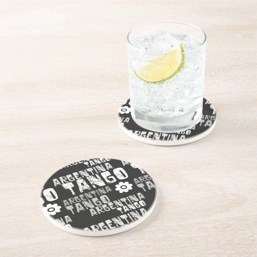 Argentina Tango Zandsteen Onderzetter (Zijkant)