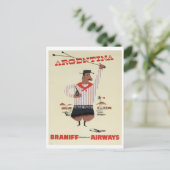 Argentina Vintage Travel Briefkaart (Staand voorkant)