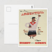 Argentina Vintage Travel Briefkaart (Voorkant / Achterkant)