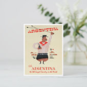 Argentina Vintage Travel Briefkaart (Staand voorkant)
