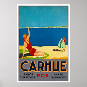 Argentina Vintage Travel Poster teruggezet