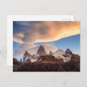 Argentine - Carte postale coucher de soleil Fitz R (Devant / Derrière)