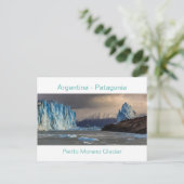 Argentine - Carte postale du glacier Perito Moreno (Debout devant)