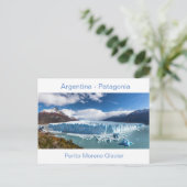Argentine - Carte postale du glacier Perito Moreno (Debout devant)