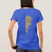 Argentine Drapeau et carte T-shirt (Dos)