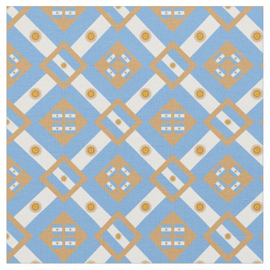 Argentine Drapeau et mode argentine branchée Tissu (Fermer)