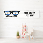 Argentine Shades texte personnalisé & bannière cou (En situation)