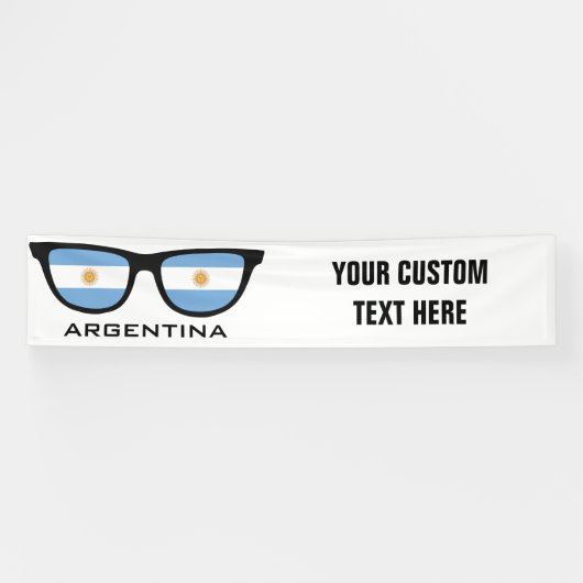 Argentine Shades texte personnalisé & bannière cou (Horizontal)