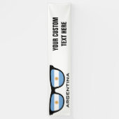 Argentine Shades texte personnalisé & bannière cou (Vertical)