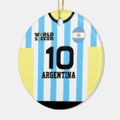 Argentine World Soccer Jersey Ornement (Gauche)